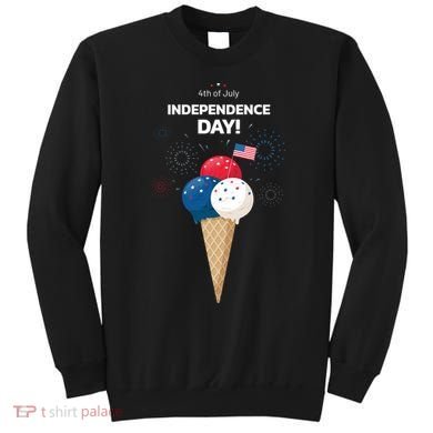 Independence Day Ice Cream Red White And Blue Sweatshirt