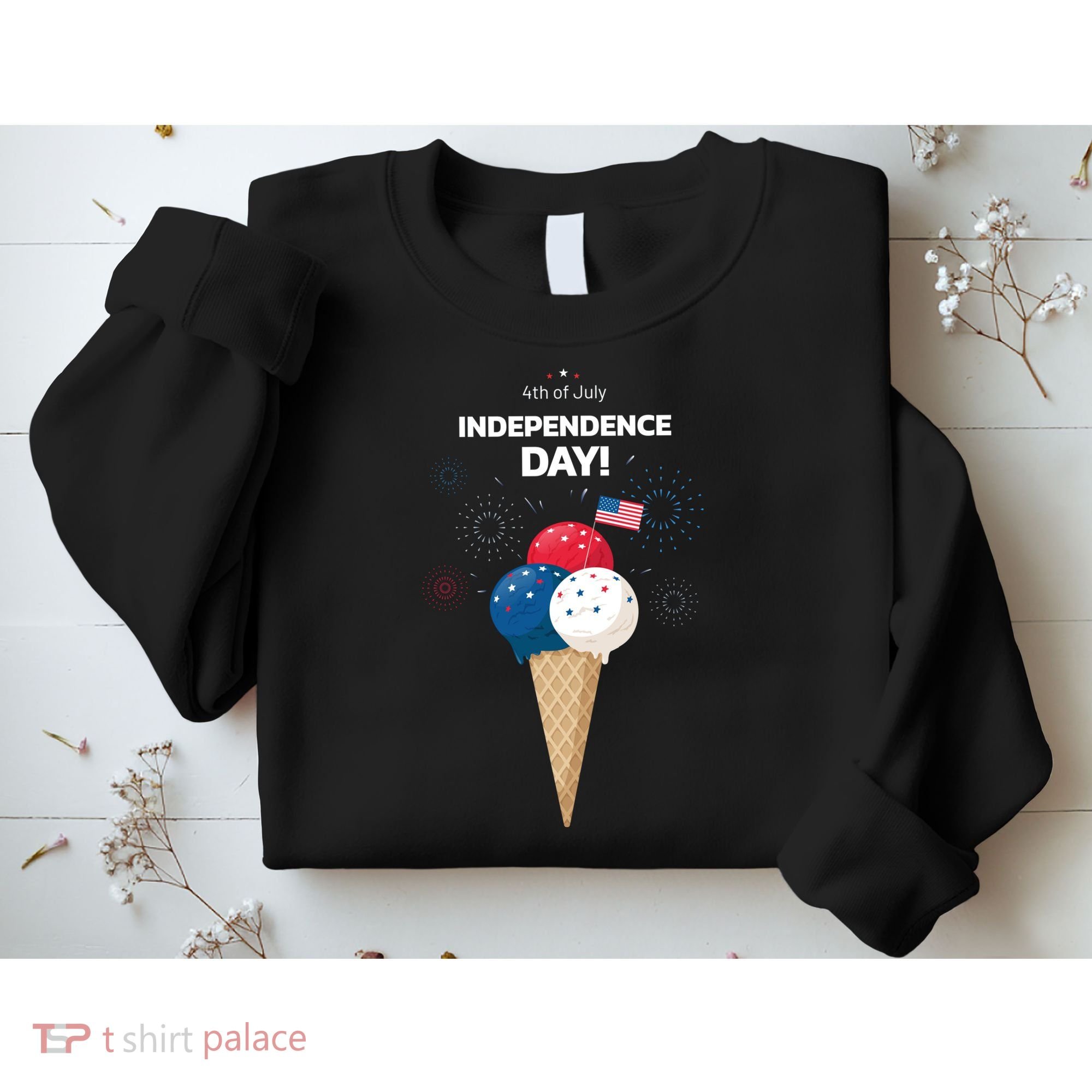 Independence Day Ice Cream Red White And Blue Sweatshirt