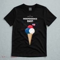 Independence Day Ice Cream Red White And Blue T-Shirt thumb 5