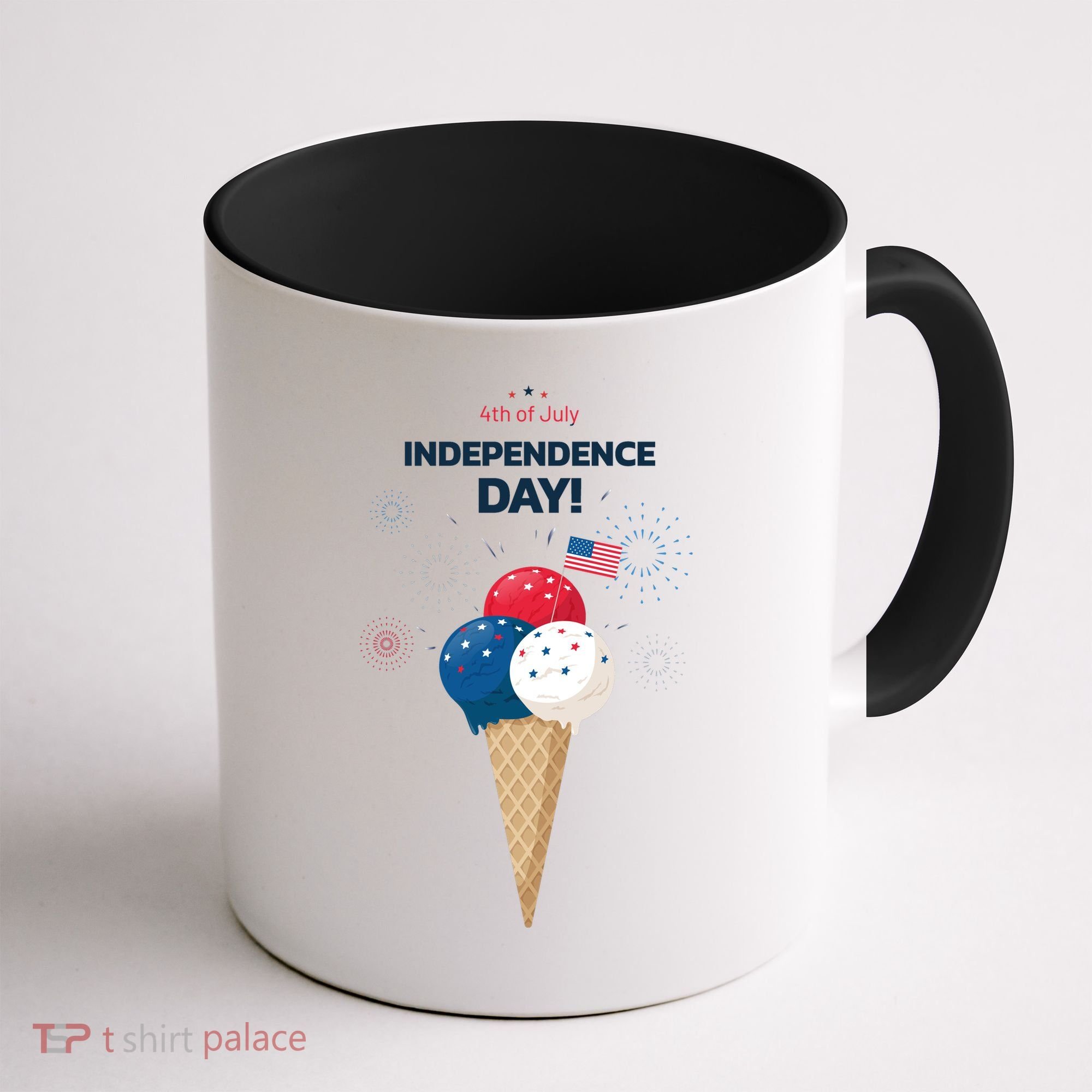 Independence Day Ice Cream Red White And Blue Coffee Mug