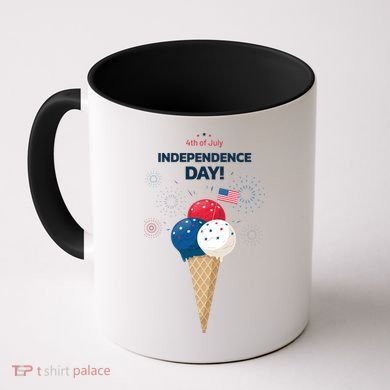 Independence Day Ice Cream Red White And Blue Coffee Mug
