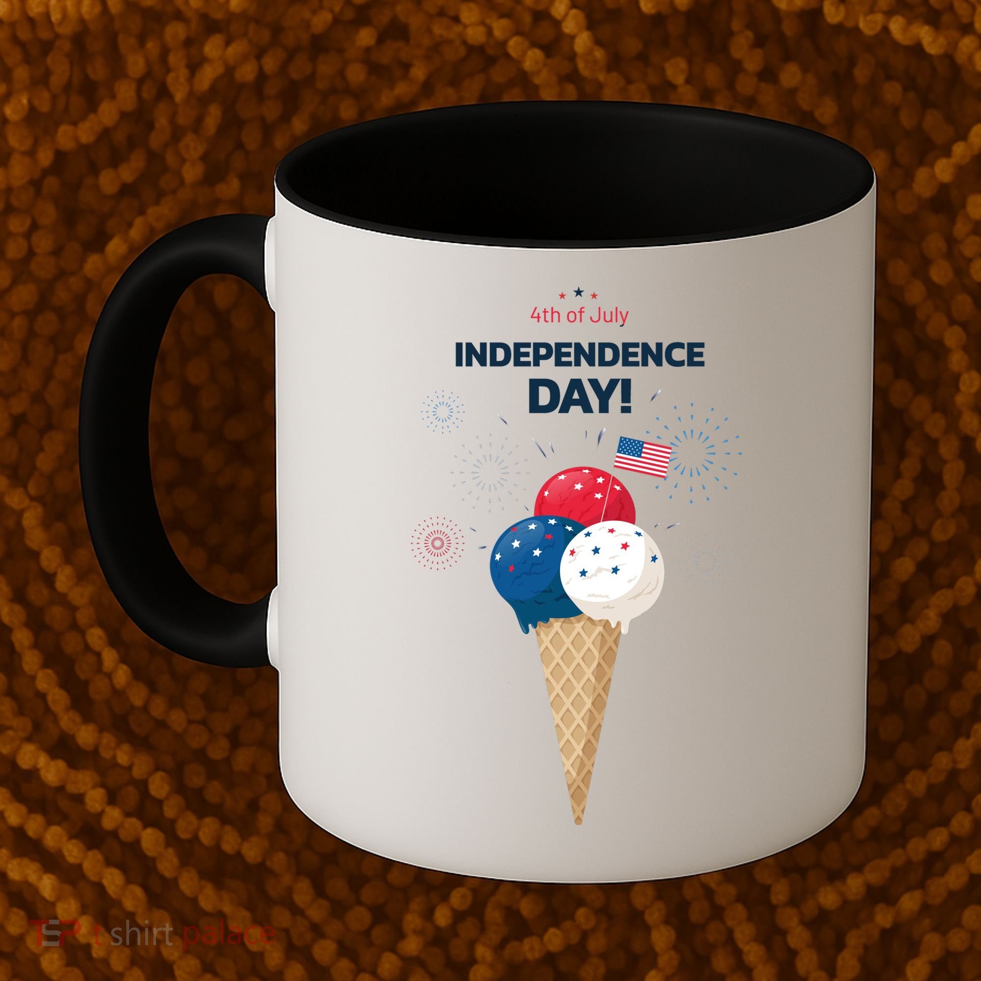 Independence Day Ice Cream Red White And Blue Coffee Mug
