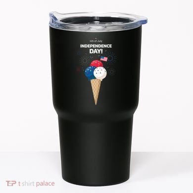 Independence Day Ice Cream Red White And Blue Tumbler