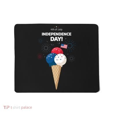 Independence Day Ice Cream Red White And Blue Mousepad