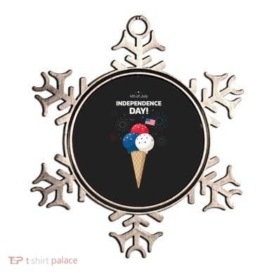 Independence Day Ice Cream Red White And Blue Ornament