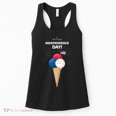 Independence Day Ice Cream Red White And Blue Women's Tank Top