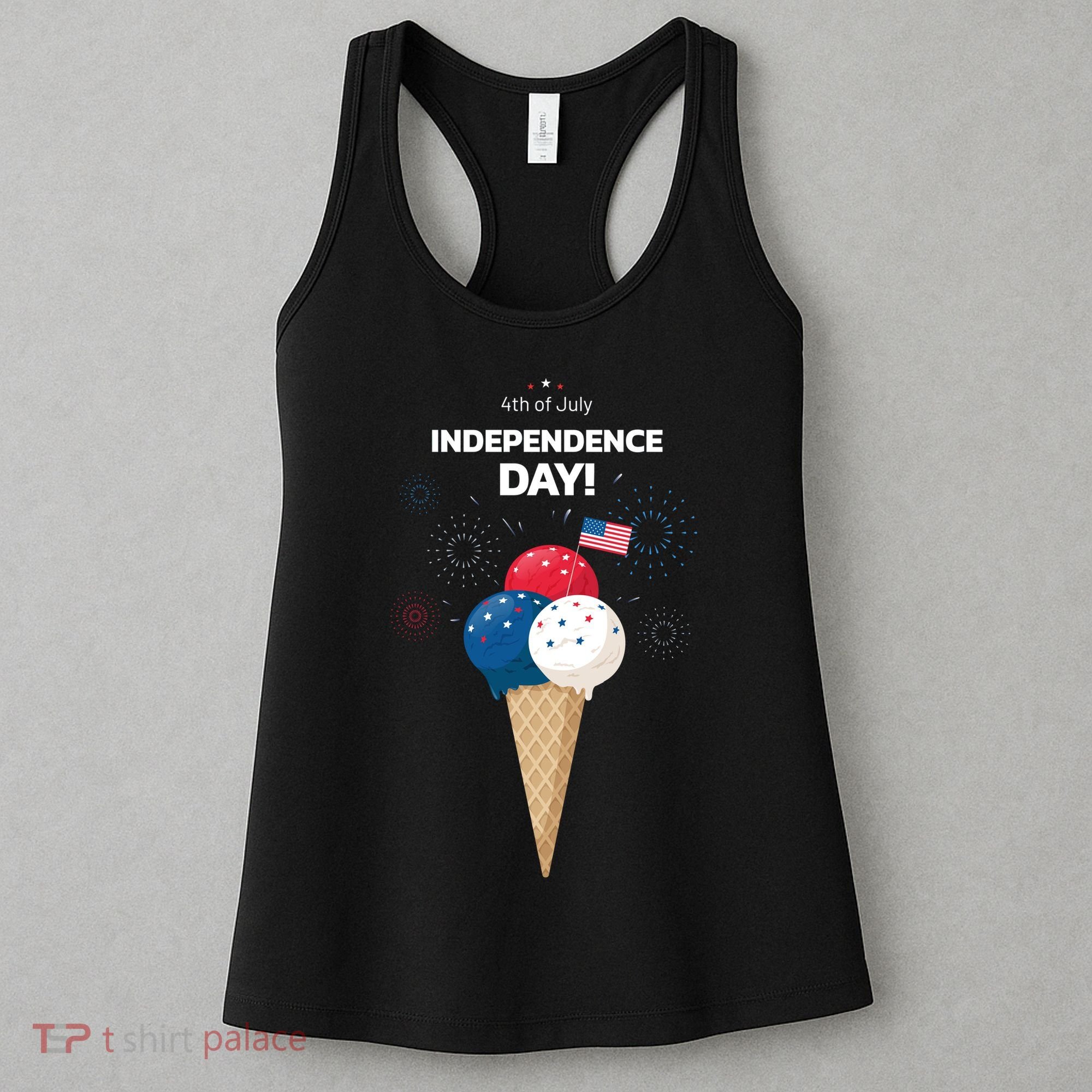 Independence Day Ice Cream Red White And Blue Women's Tank Top