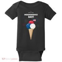 Independence Day Ice Cream Red White And Blue Baby Bodysuit thumb 0