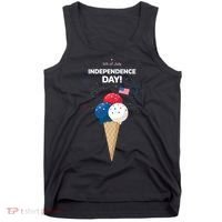 Independence Day Ice Cream Red White And Blue Tank Top thumb 0