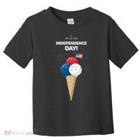 Independence Day Ice Cream Red White And Blue Toddler T-Shirt thumb 0