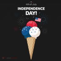Independence Day Ice Cream Red White And Blue Toddler T-Shirt thumb 4