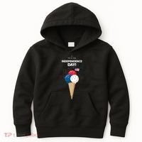 Independence Day Ice Cream Red White And Blue Kids Hoodie thumb 0