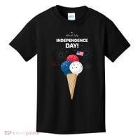 Independence Day Ice Cream Red White And Blue Kids T-Shirt thumb 0