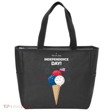 Independence Day Ice Cream Red White And Blue Tote Bag