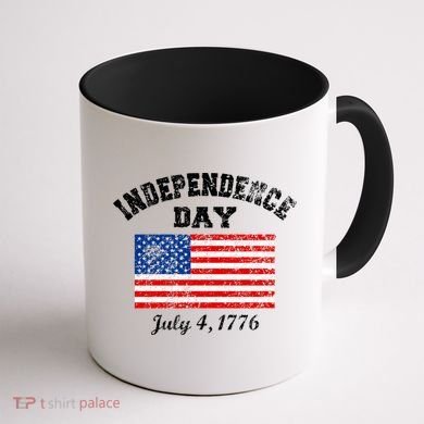Independence Day July 4 1776 Vintage Coffee Mug back