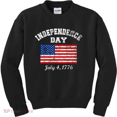 Independence Day July 4 1776 Vintage Kids Sweatshirt