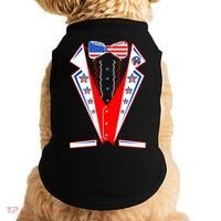 Independence Day USA Tuxedo Tux Doggie Tank thumb 0