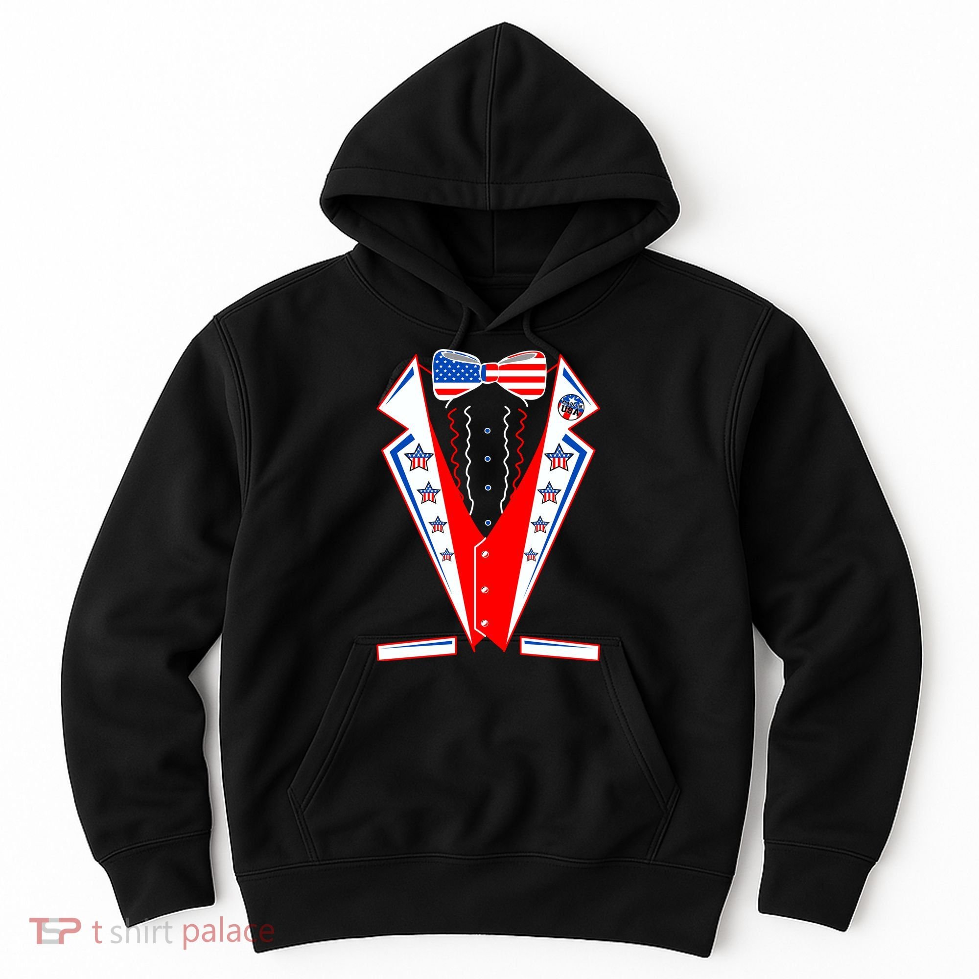 Independence Day USA Tuxedo Tux Hoodie