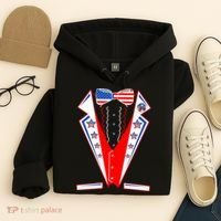 Independence Day USA Tuxedo Tux Hoodie thumb 4