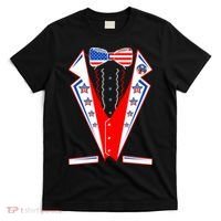 Independence Day USA Tuxedo Tux T-Shirt thumb 0