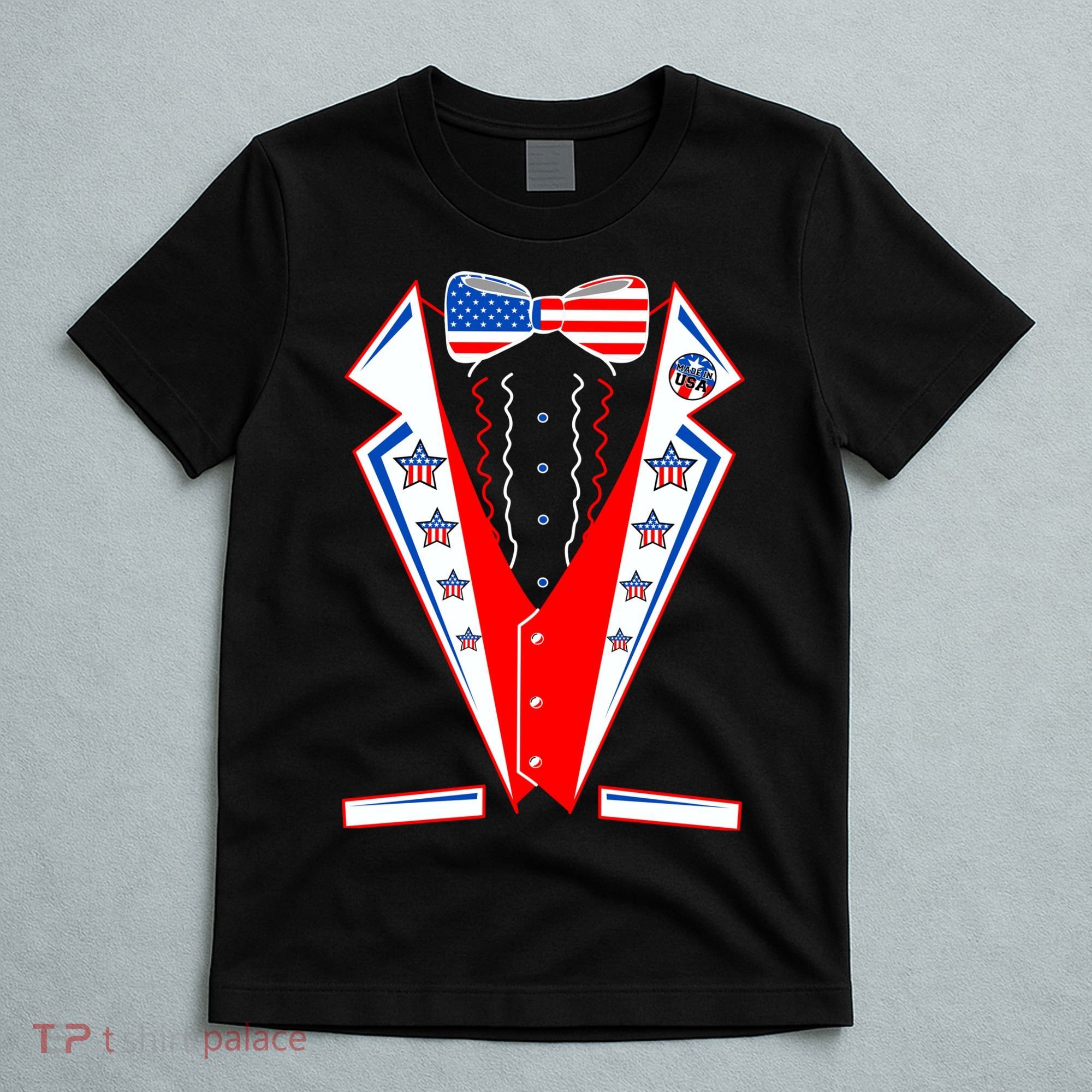 Independence Day USA Tuxedo Tux T-Shirt