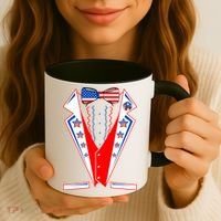 Independence Day USA Tuxedo Tux Coffee Mug thumb 3