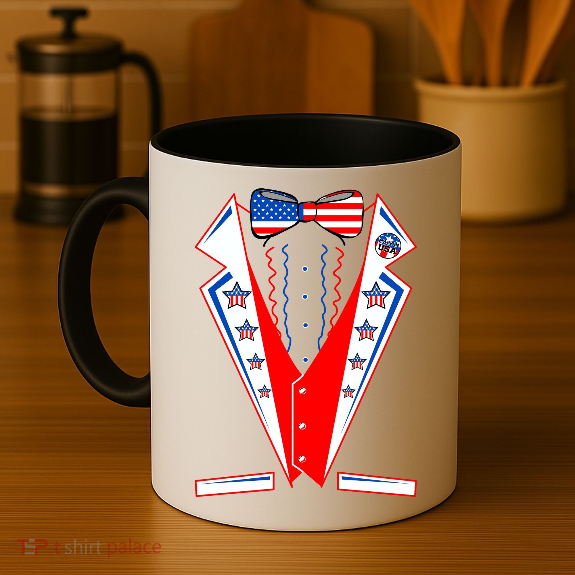 Independence Day USA Tuxedo Tux Coffee Mug