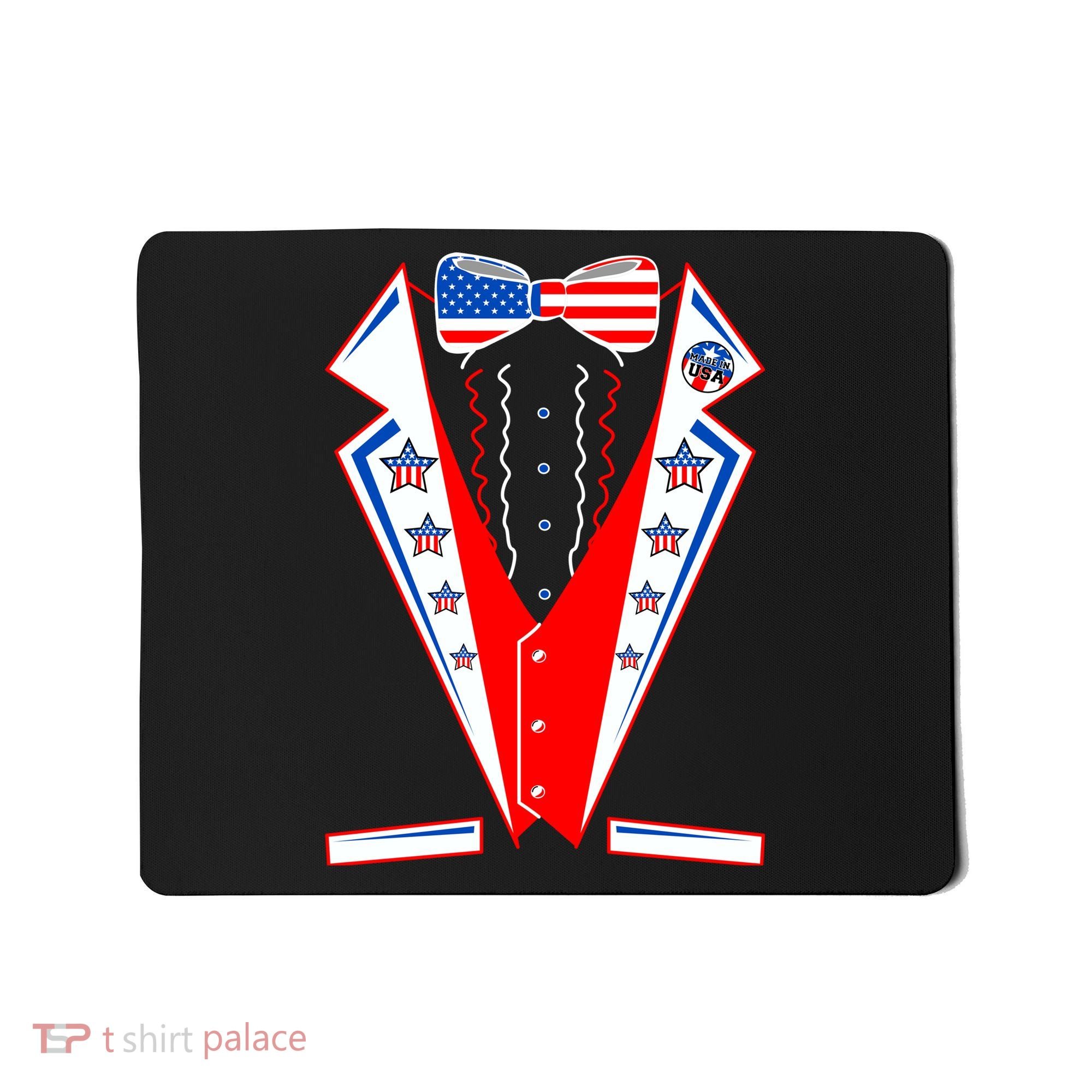 Independence Day USA Tuxedo Tux Mousepad