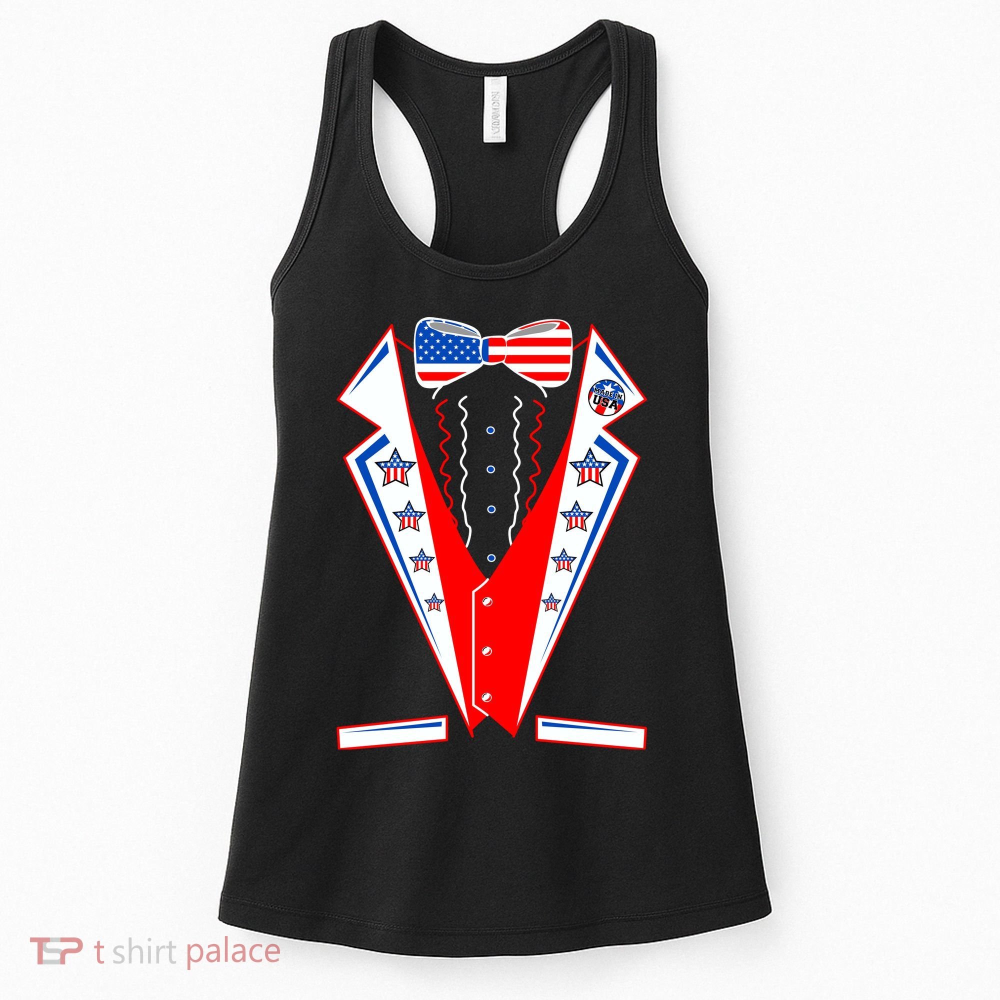 Independence Day USA Tuxedo Tux Women's Tank Top
