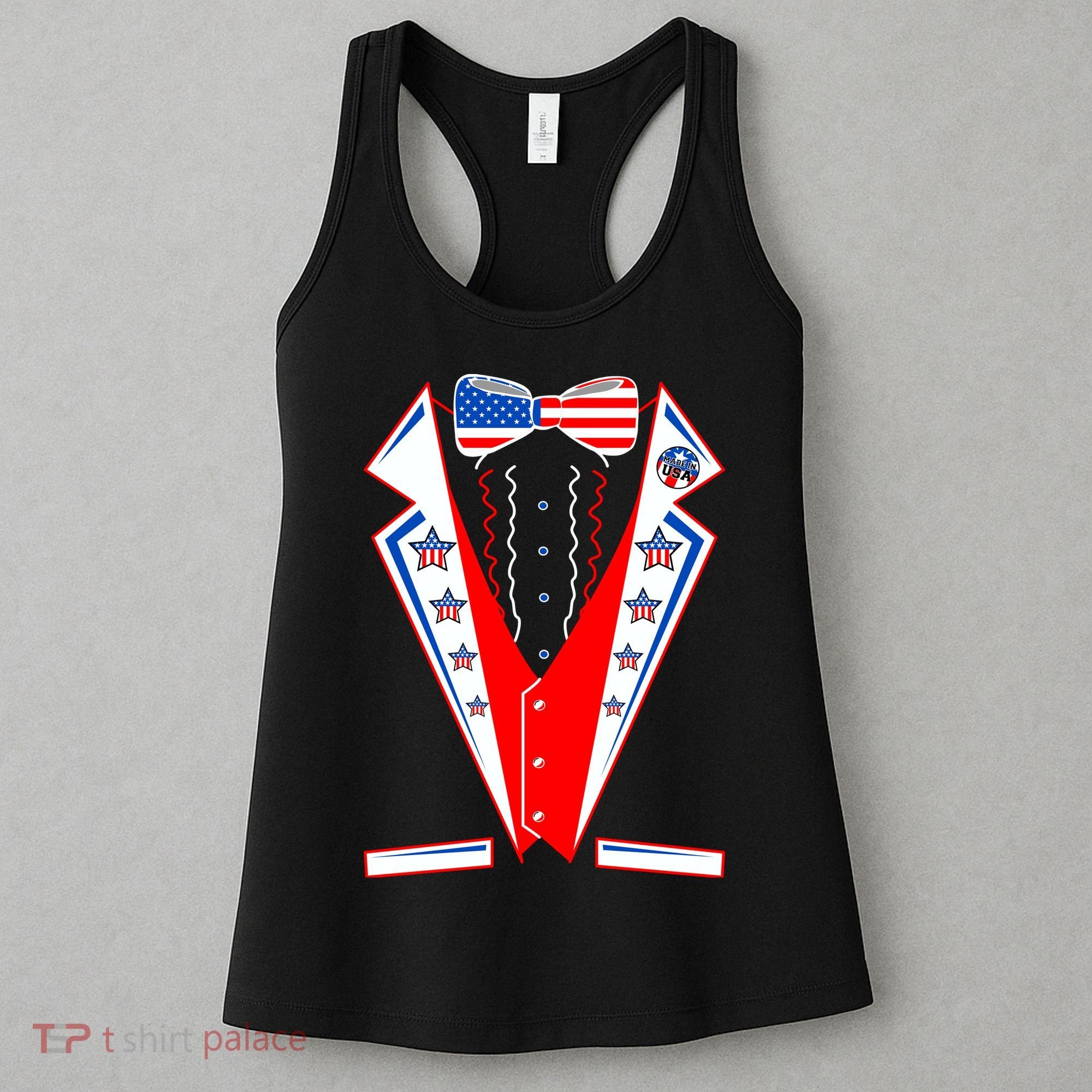 Independence Day USA Tuxedo Tux Women's Tank Top