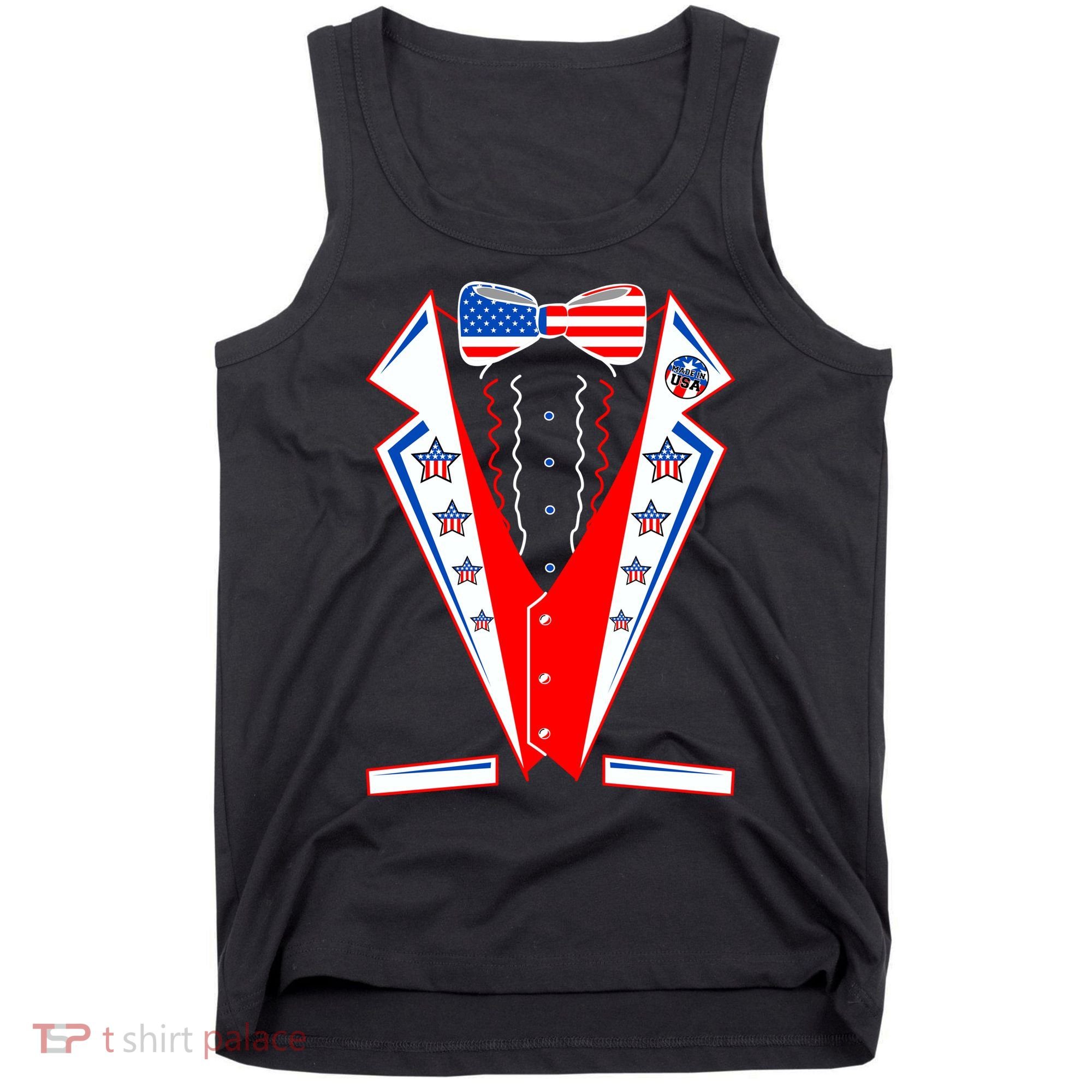 Independence Day USA Tuxedo Tux Tank Top