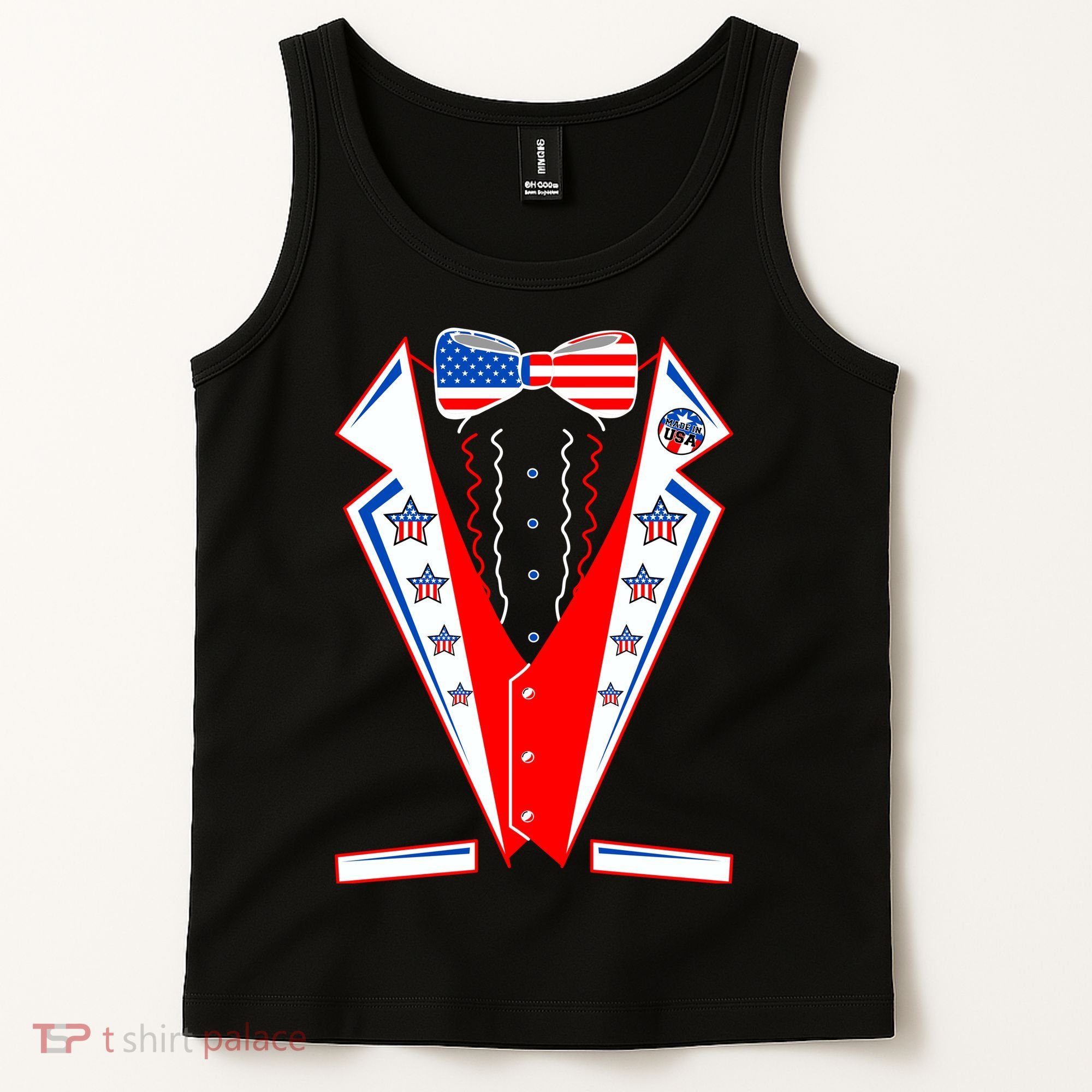 Independence Day USA Tuxedo Tux Tank Top