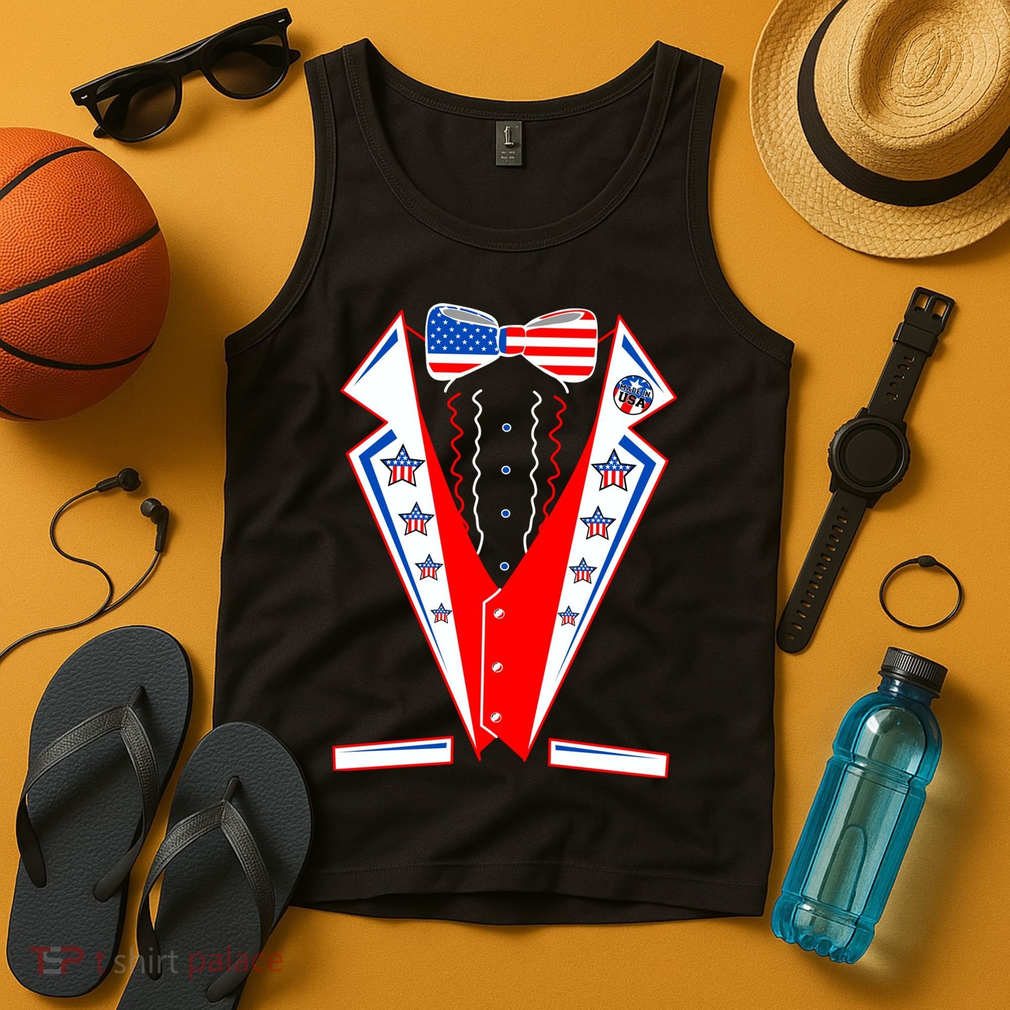 Independence Day USA Tuxedo Tux Tank Top