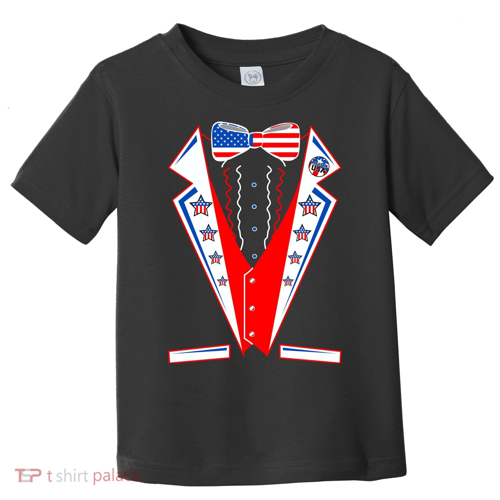 Independence Day USA Tuxedo Tux Toddler T-Shirt