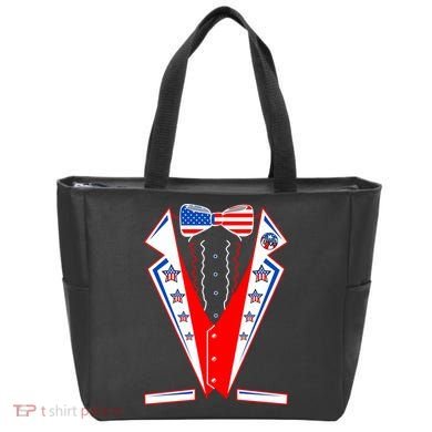Independence Day USA Tuxedo Tux Tote Bag