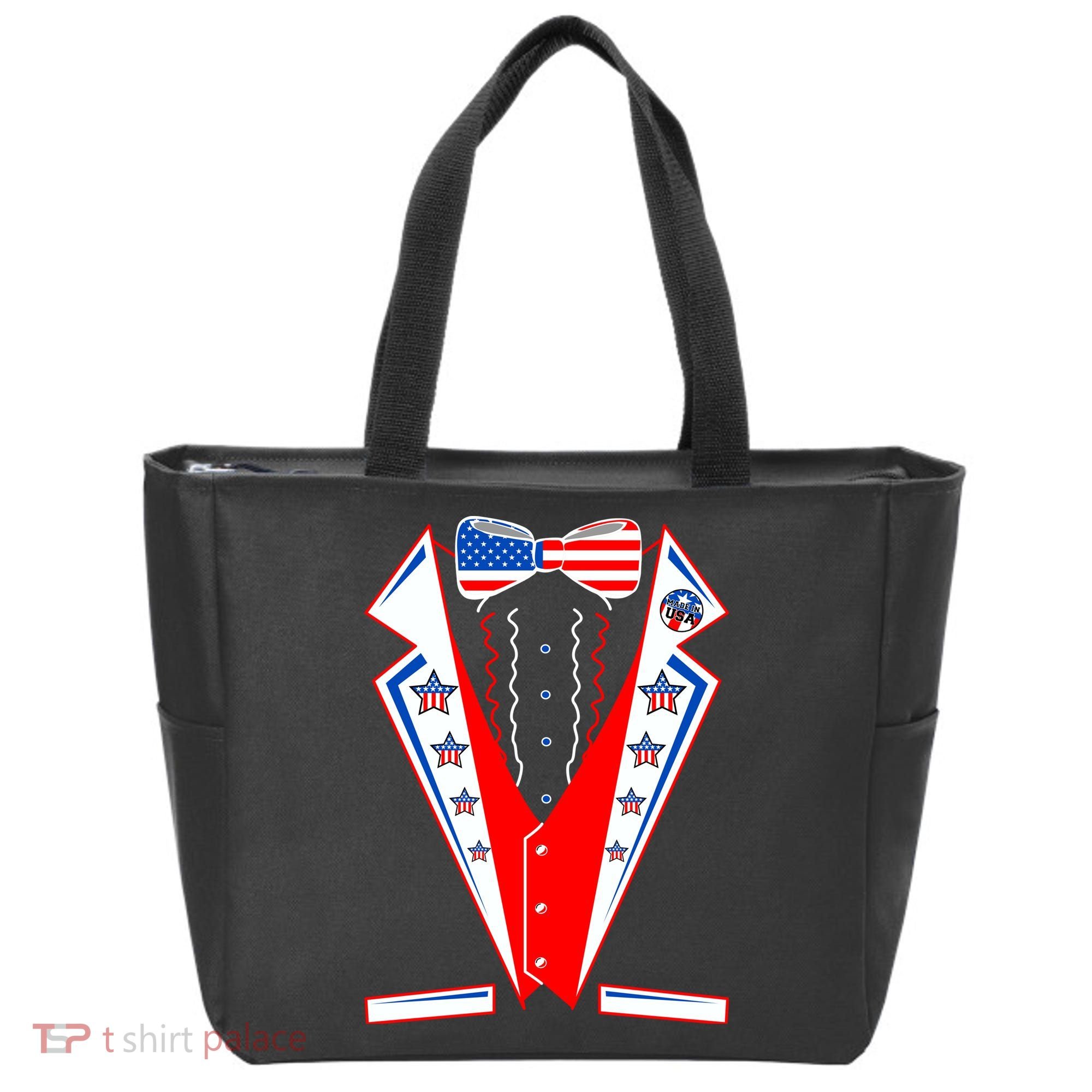 Independence Day USA Tuxedo Tux Tote Bag