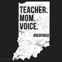 Indiana Teachers Red For Ed Mom Voice Beanie thumb 2