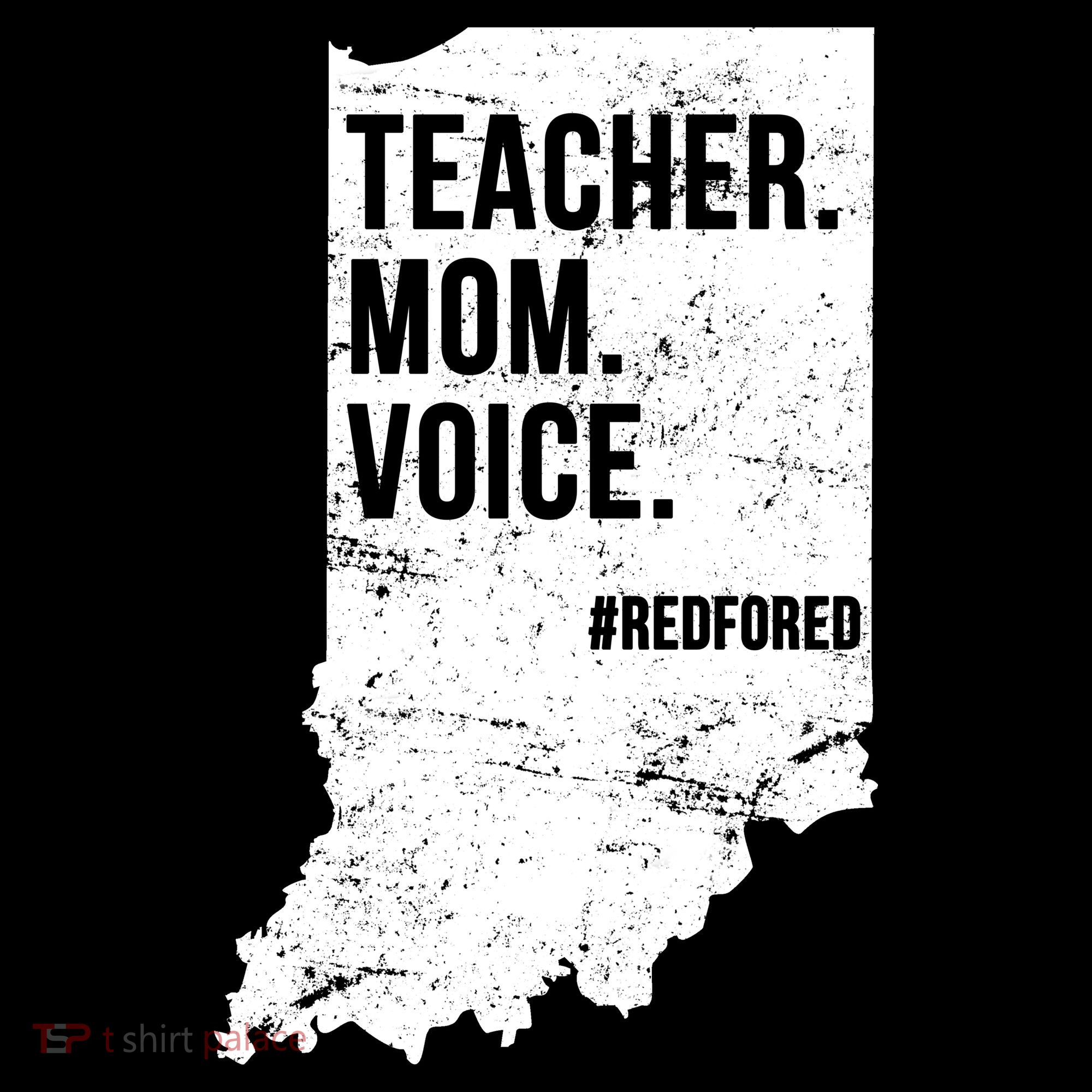 Indiana Teachers Red For Ed Mom Voice Women's Hoodie