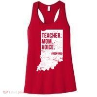 Indiana Teachers Red For Ed Mom Voice Women's Tank Top thumb 0