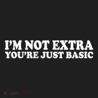 Im Not Extra Youre Just Basic Funny Gift Hat thumb 2