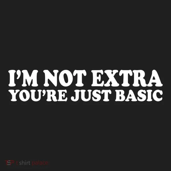 Im Not Extra Youre Just Basic Funny Gift Hat