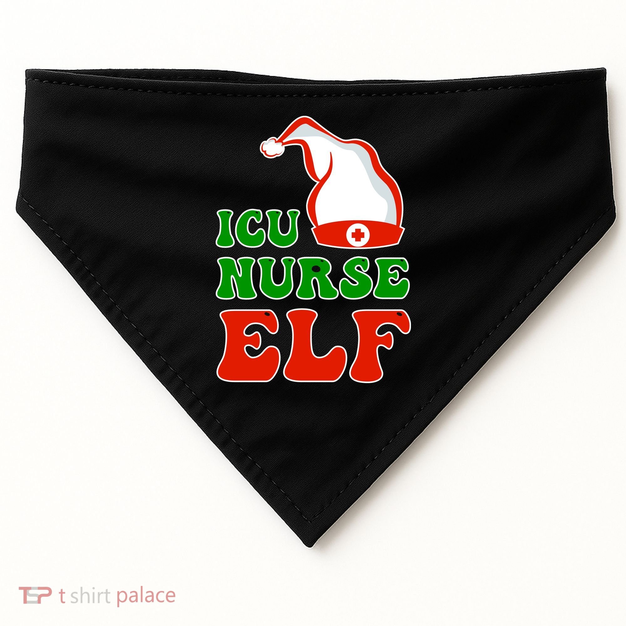 ICU Nurse Elf USA-Made Doggie Bandana