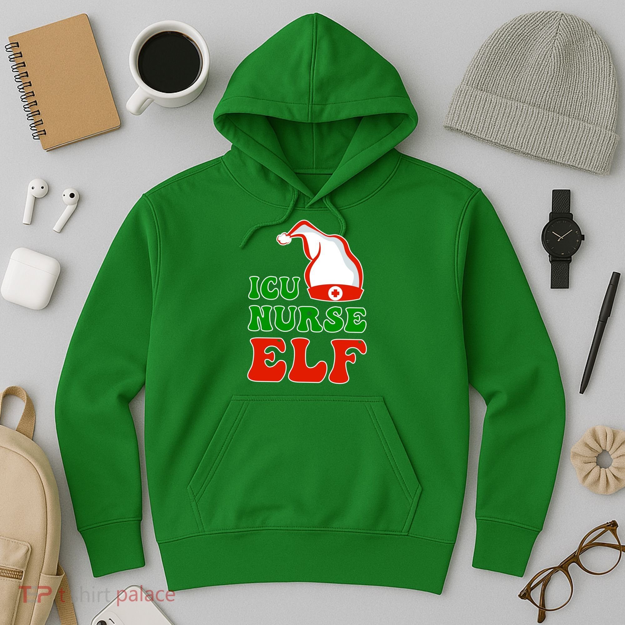 ICU Nurse Elf Hoodie
