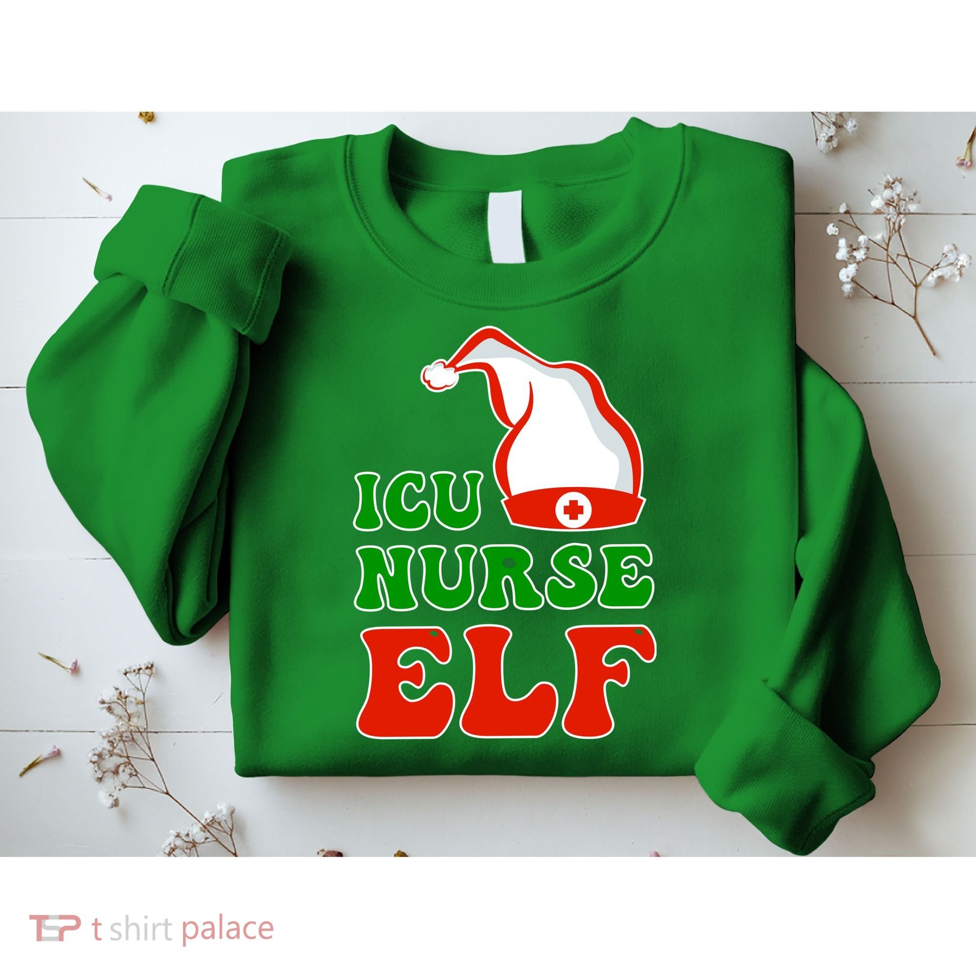 ICU Nurse Elf Sweatshirt