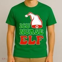 ICU Nurse Elf T-Shirt thumb 3