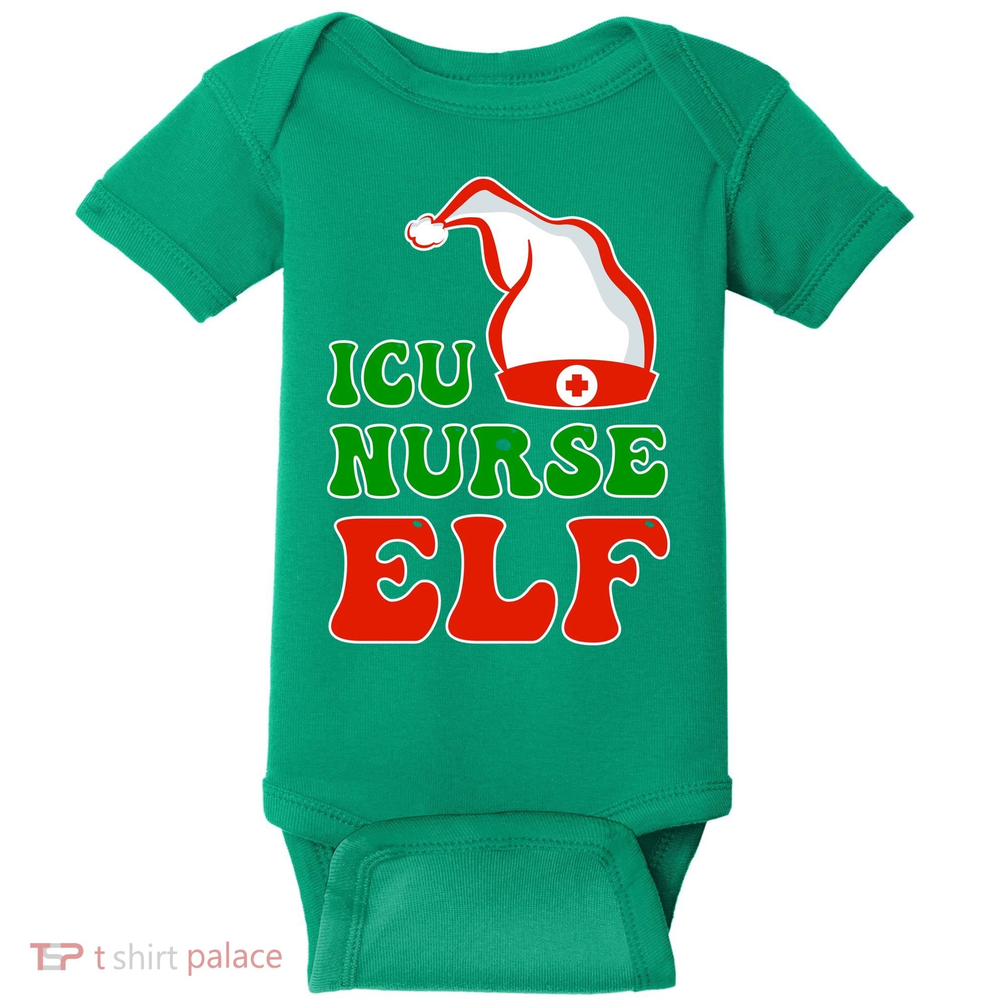 ICU Nurse Elf Baby Bodysuit