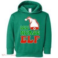 ICU Nurse Elf Toddler Hoodie thumb 0