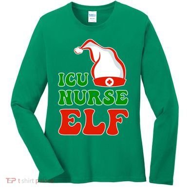 ICU Nurse Elf Women's Long Sleeve Shirt