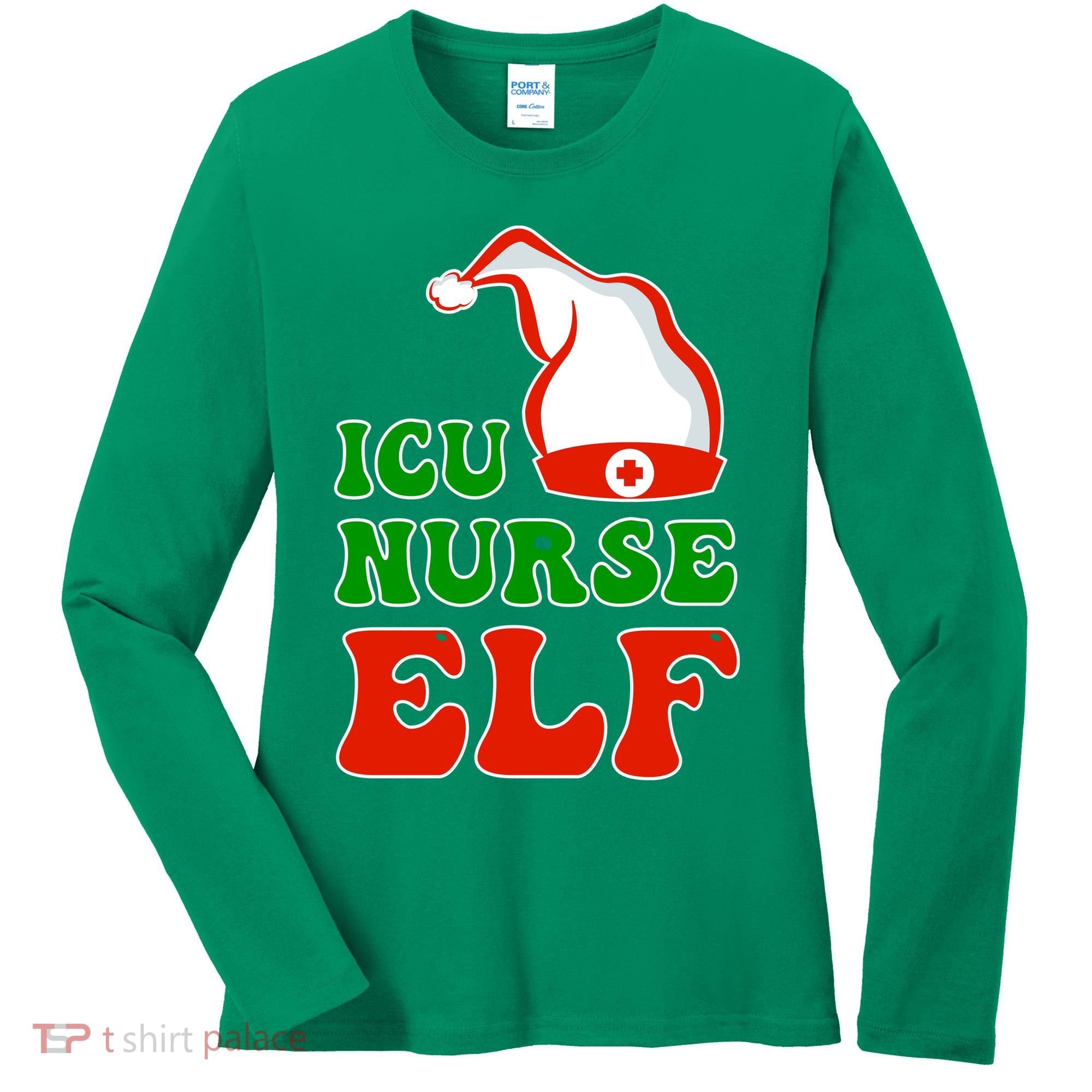 ICU Nurse Elf Women's Long Sleeve Shirt