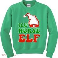 ICU Nurse Elf Kids Sweatshirt thumb 0